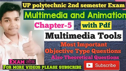 Multimedia and Animation 🔥 chapter-5🔥multimedia Tools all important MCQs and Theoretical Questions👍
