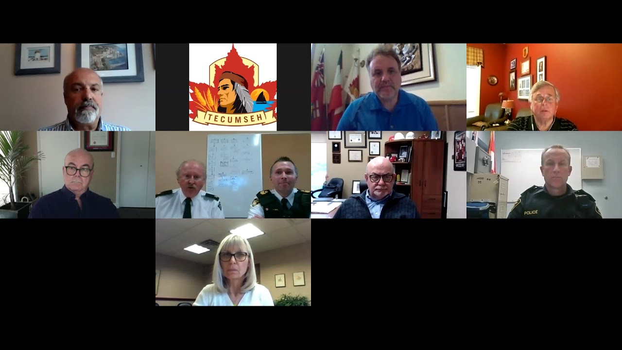 Town of Tecumseh Police Service Board Meeting May 14, 2020 YouTube