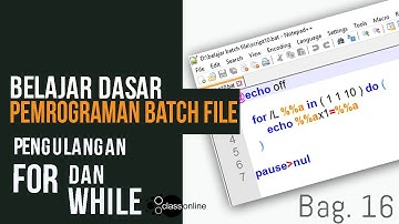 Belajar Batch File CMD: Cara Looping dengan WHILE dan FOR