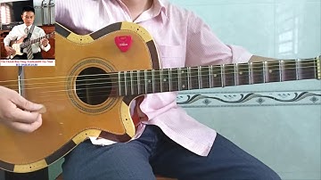 Tự học ghita cổ | Vọng cổ dây đào - 4 nhịp thòng và câu 2 | Tấn Thành Bàu Năng
