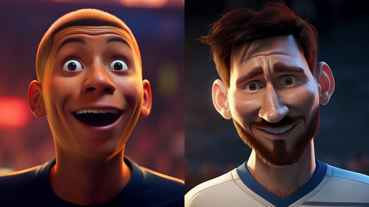 Footballers as Pixar Characters