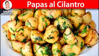 PAPAS AL CILANTRO | Vicky Receta Facil