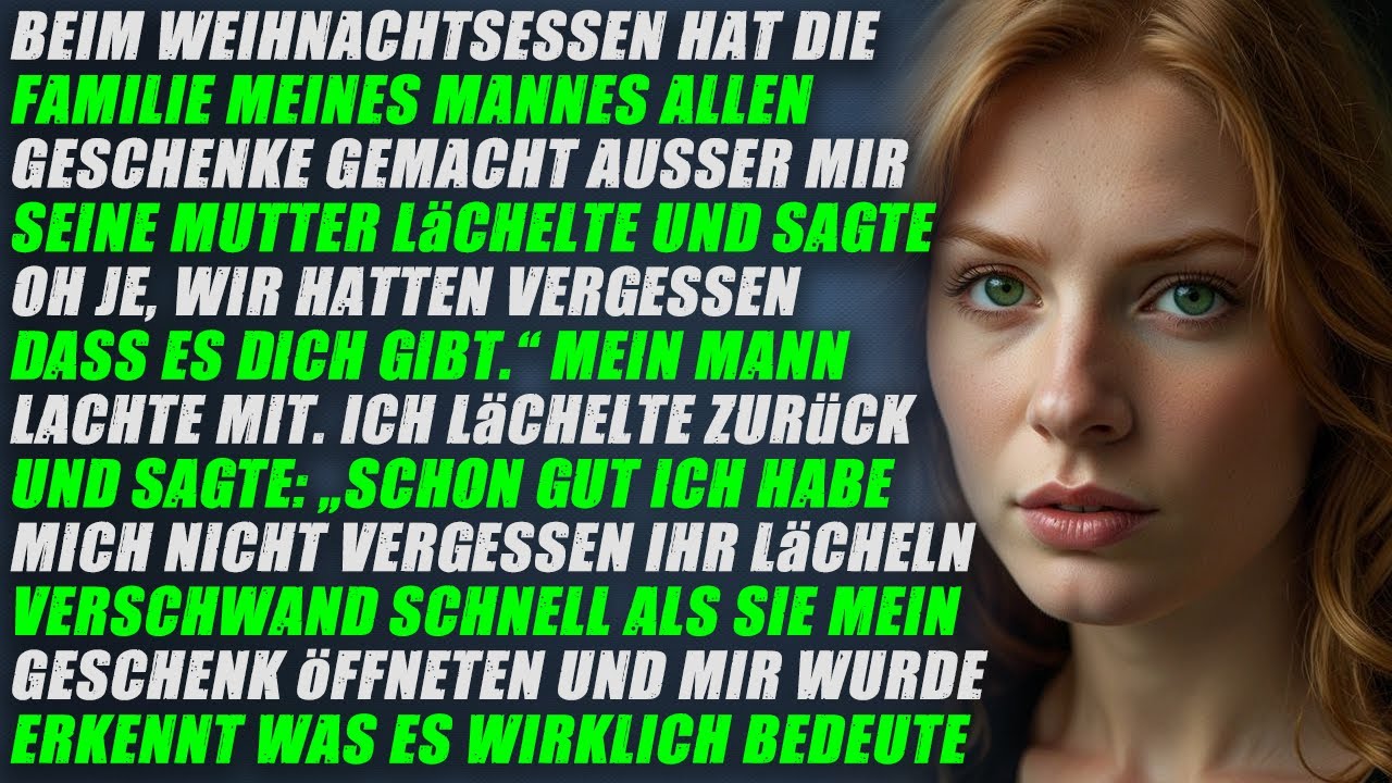 Beim Weihnachtsessen gab meine ganze Familie Geschenke aus, nur nicht mir aber meines war größer