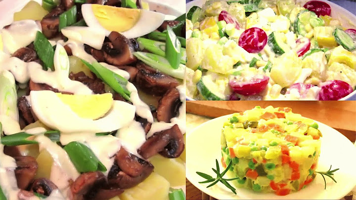 3 recettes de salades avec des pommes de terre, faciles et savoureuses / Easy Potato Salad Recipes