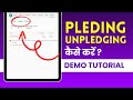 Pledging, Unpledging Kaise Kare? Demo on Dhan Web