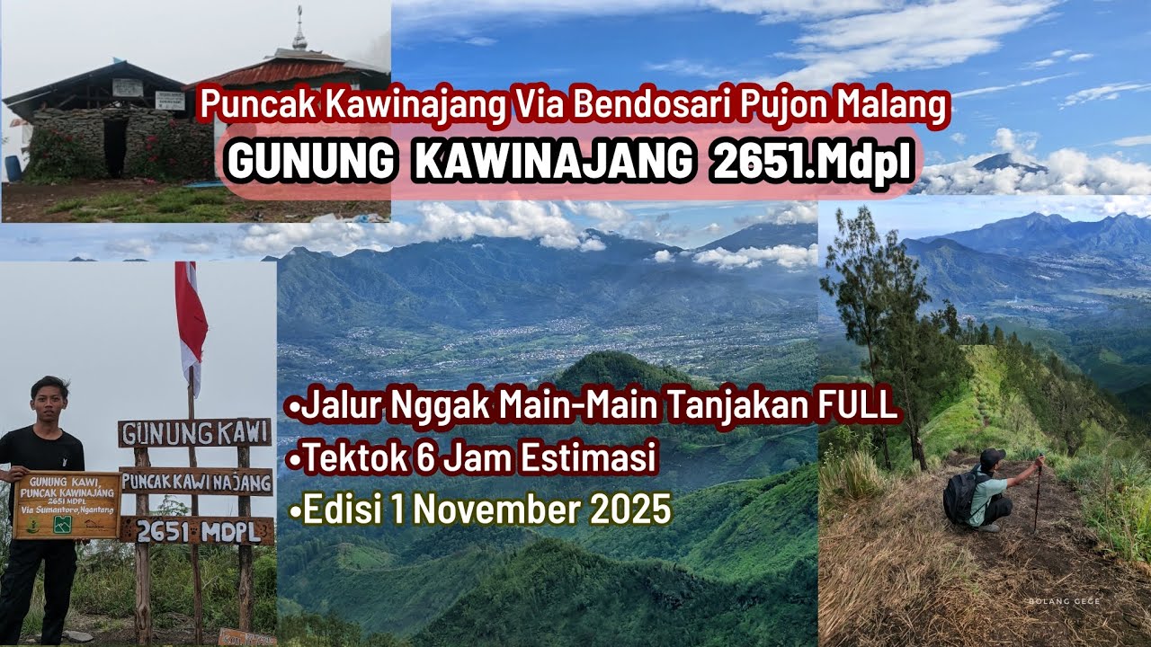 Gunung Kawinajang - Puncak Kawinajang Via Cukal Bendosari Pujon Malang