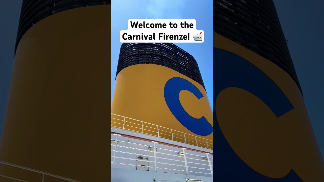 The beautiful Carnival Firenze! Let’s cruise italian style! 