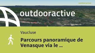 Vidéo Flyover: Parcours panoramique de Venasque via le Beaucet le 7 décembre 2025