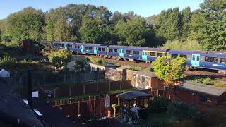 Two Class 707s in new Southeastern livery in revenue service on the Hayes line