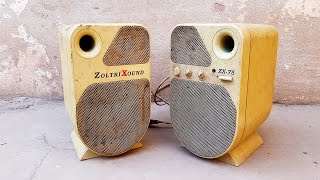 Old and Rusty Hi-Fi Speaker Restoration || Restore &amp; Reuse ZoltriX ZX-75