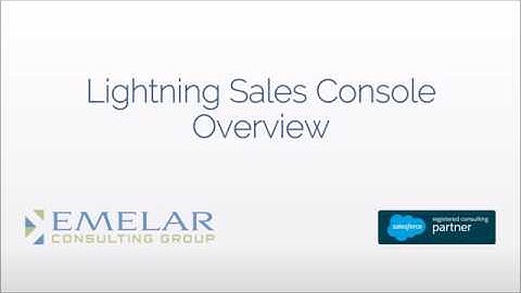 Lightning Sales Console App