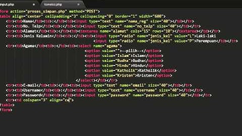 Membuat Aplikasi CRUD sederhana dengan PHP MYSQL