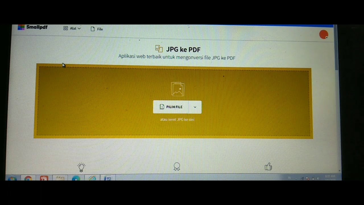 TUTORIAL CARA MENGUBAH BENTUK FILE JPG KE PDF - YouTube