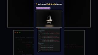 Animated Notify Me Bell Button 🔔 | Pure HTML CSS JavaScript UI Animation