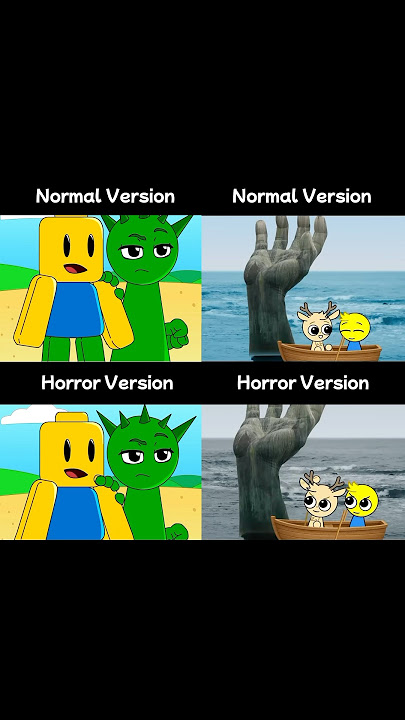 Sea hand monster 💀 😨 -  Sprunki x Brainrot - Horror vs Normal #shorts #memes