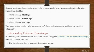 Sorting Firestore Documents by Timestamp