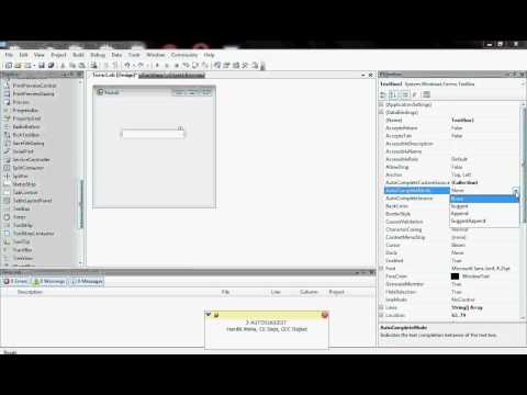 VB .Net - Windows Applications - TextBox - AutoSuggest