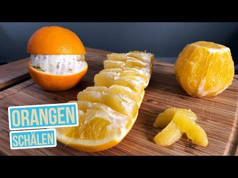 Video: Wie Man Eine Orange Schneidet