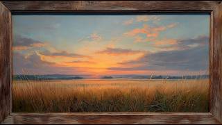 Golden Wheat Field Sunset | 4K Frame TV Art | Rustic Farm Landscape Screensaver (2 Hours) screenshot 2