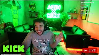 adin ross live stream!  On kick/ watch party