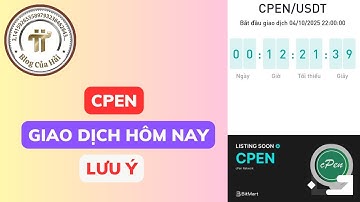 Lưu Ý Trước Giờ Giao Dịch cPen Network l Blog Của Hải