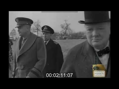 Hours Before D-Day - Churchill & Eisenhower Visit the Paratroopers of the 101st - Real Footage