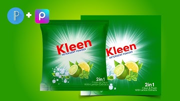 How to create a Washing Powder Product Packaging Design on Pixellab | Picsart Tutorial