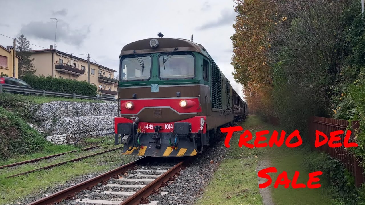 Treno del sale. Accensiome D445 e partenza convoglio. 