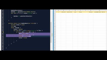 Vídeo aula JAVA: Ordenação - Bubble Sort Unicode