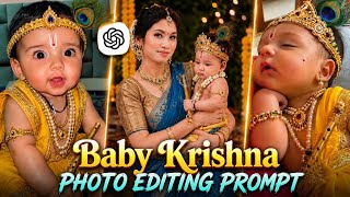 Baby Krishna & Radha Look Photo Editing Prompt | Krishna & Radha Baby Look Photo Editing Prompt screenshot 1