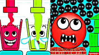 Happy Glass Puzzle VS Hide Ball Brain Teaser Logic Puzzle IQ Gameplay