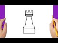 How to draw a chess rook