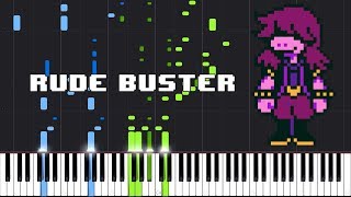 Rude Buster - Deltarune [Piano Tutorial] (Synthesia) // AqareCover