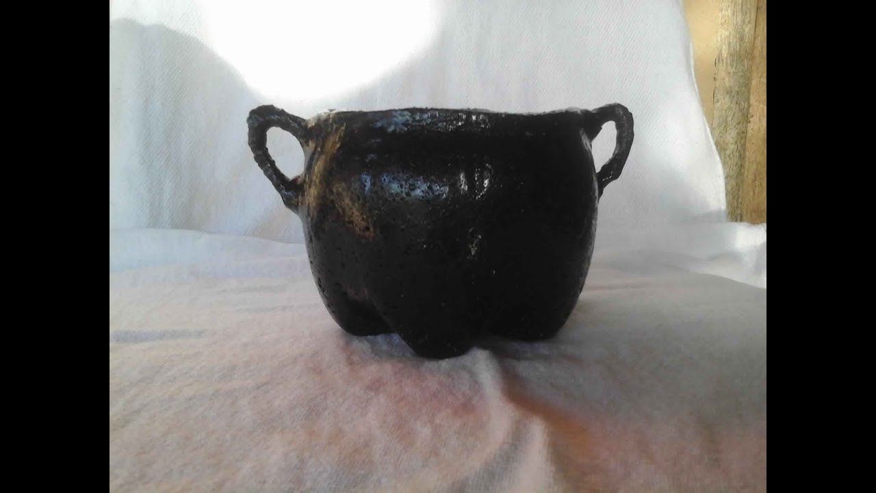 mini caldeirão de cimento para cactos e suculentas