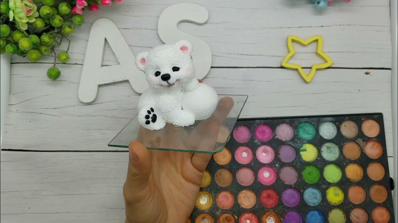 Polymer clay polar bear. Polymer clay tutorial on sculpting figurine