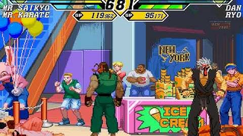 Mr.Karate and Saikyo vs Ryo and Dan