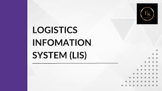 Logistics Information System -  Technique - concept and technology - Recent technologies application