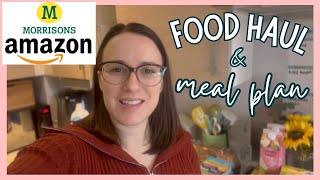 AMAZON MORRISONS FOOD HAUL & MEAL PLAN | GROCERY HAUL UK by Mummy Cleans 898 views 3 months ago 8 minutes, 26 seconds