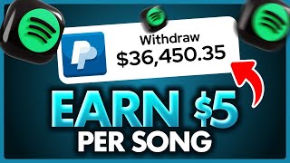 How I Earn $5 PER SONG Listened to - Make Money Online 2024