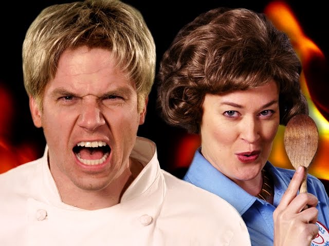 Gordon Ramsay vs Julia Child. Epic Rap Battles of History class=