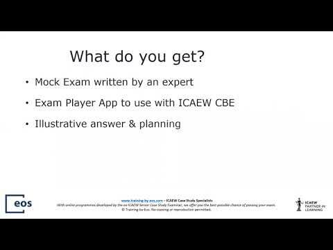 icaew case study mock exams