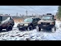 Nissan Patrol Y61 & Land Cruiser Prado VS Grand Cherokee & Patrol (stock) | Offroad | на русском