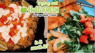 TRYING OUT HELLO FRESH MEALS *not sponsored* || HONEST REVIEW - Is Hello Fresh Worth the Hype?!