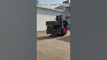 automatic electric pallet stacker test before selling