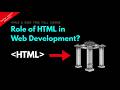 What is the Role of HTML in Web Development? | Lesson 1 | HTML5 &amp; CSS3