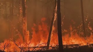 Bench Fire threatening homes in Warm Springs