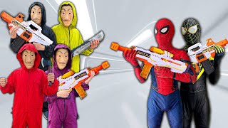 TEAM SPIDER-MAN vs BAD GUY TEAM || TEAM SPIDER-MAN Rescue Red Hero's Little Friend ( Live Action )