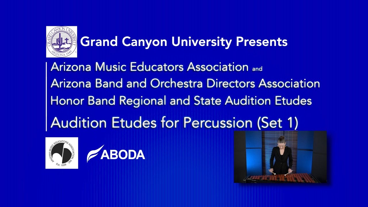 Percussion AZ Regional and All State Auditions Demonstration