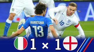 Italy 1 × 1 England ( Wayne Rooney vs Italy) Friendly 2015 Extended Highlight and Goal HD