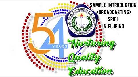 Radio-Based Instruction (Sample Opening Spiel in Filipino and English)